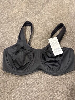 NWT * SYROKAN Women's Max Control Underwire Black non padded Bra - size 36DD